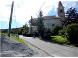 Kum - 1220 m pri cerkvi v Dobovcu - prvi bolj strm klanec (okrog 15%)