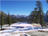 Half Dome (Yosemite, Kalifornija)  Razgled na vrhove Sierre Nevade