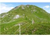 Hocheck 2477m po grebenu proti vrhu