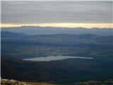 pogled na Petelinje jezero