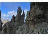 Cima Toro (2.355 m), Furlanski Dolomiti …in za vogalom se pokaže Punta Pia.