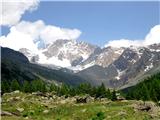 Monte Disgrazia (3678m) prvi pogled na Mt. Disgrazio