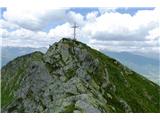 Hollbrucker Spitze 2580  in Holbrucker Kreuz nov križ na vrhu