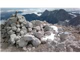 Vrh Skute (2532 m), v ozadju Ojstrica in Planjava
