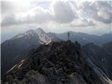 Pogled na cepin z vrha Vrtače, zadaj Stol