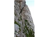 slovenska pot - vstop v plezalni del