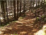 Podmežakla (Jesenice) - Planina Ravne