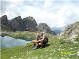 LASERZWAND 2614m Laserzsee in koča Karsbader