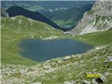 jezero Obstansersee in koča Obstansersee Hütte