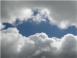 Lepi oblaki so bili danes priljubljen foto motiv :-)
