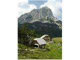 Planina Velo polje in Koštrunovec ter za njim vrh Mišelj vrha