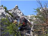 Prečenje grebena Veliki vrh ( 1539m ) do vrha Savinjek ( 1694m ) Do  vrha še samo par metrov - Savinjek