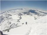 Pogled z grebena Malega Kleka proti Karsu