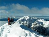 Veliki vrh na Begunjščici - na vrhu