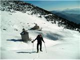 Planina Košutna, običajni pristop iz pl. Koren je v teh razmerah že zahteven