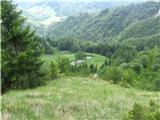 Planina Osredek -z grebena-kasneje pri povratku se še vrnem k njej.