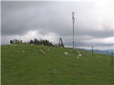 Kržišče-1658m Prišli smo na vrh smučišča Kržišče.