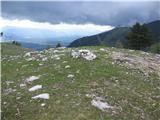 Kržišče-1658m Še kakih deset minut naprej naj bi bil vrh Kržišča.