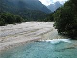 Jezero Jasna pri Kranjski Gori Pišnica.