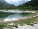 Jezero Jasna pri Kranjski Gori Jezeri sta pravzaprav dve-to je  zadnje.