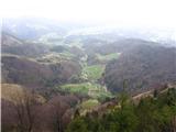 Planina Osredek na Pokovša Dolina se tudi odlično vidi.