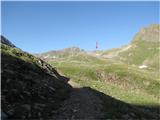 Južna Tirolska, vzhodni del: Rote Wand (Rotwand), 2818 m najin cilj je videti še zelo daleč