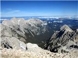 Pogled v dolino Vrata in skupino Škrlatice