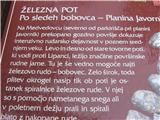 Pano nas obvešča , da so tu že v srednjem veku kopali železovo rudo.