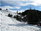 Vzpnem se na griček nad planino.