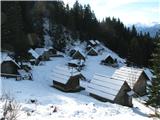 Zadnji del planine pod gričkom.