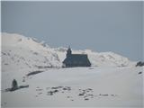 Kapela Marije Snežne se vidi že od daleč.