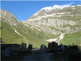 Stettiner hutte (Rifugio Petrarca) - Grafspitze (3147) Kravja zapora