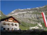 Stettiner hutte (Rifugio Petrarca) - Grafspitze (3147) Lazinser Alm 1882m v zatrepu Pfeldertal