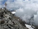 Zwickauer Hutte (Planfernerhutte, Rif.Plan) - Hinterer Seelenkogel (Cima delle Anime) (3489) Trije nemci prihajajo na vrh s 15 letnim gorništvom