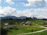 Brinjeva gora, Sv. Martin nad Zrečami pogled nazaj proti Sv. Martinu in Konjiški gori za njim