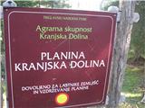 Pri vhodu na planino Kranjska dolina. 