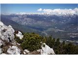 Bohinjsko jezero in Triglavsko pogorje z Lisca