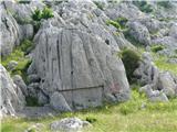 Tulove grede -1120 m Winetojeva skala.
