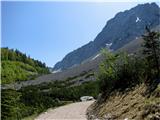 Celovška koča-Klagenfurter hutte Proti vrhu