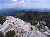 Risnjak - razgled z vrha (1528 m) na Gorski kotar