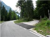 Malga Grantagar-Viška planina Tukaj desno proti koči Corsi