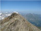 Schareck-3122m in Baumbachspitze-3105m Prvi vrh-Shareck-3122m.