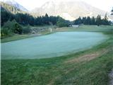 Nisem vedel , da ima Kranjska gora tudi vadišča za golf-nikoli še nisem od blizu videl to travo.