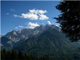 Blekova planina-Vošca Lepi razgledi z poti na hribe