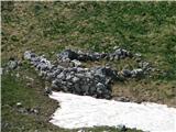 Vidne ruševine.To je bila nekoč najviše ležeča bohinjska planina .