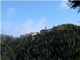 Višarje (Monte Lusari) Po petih kilometrih napora se odpre lep pogled na Višarje
