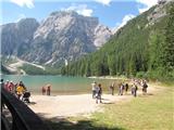 Torek, 31.07.2012 - Lagoden sprehod okoli jezera Lago di Braies 