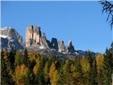 Cortina d Ampezzo Znamenit Cinque Torri