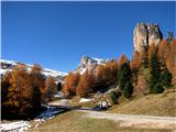 Cortina d Ampezzo Pri koči Cinque Torri