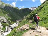 Južna Tirolska - Tauferer Ahrntal (Valli di Tures e Aurina) pogled na kočo Lahner
